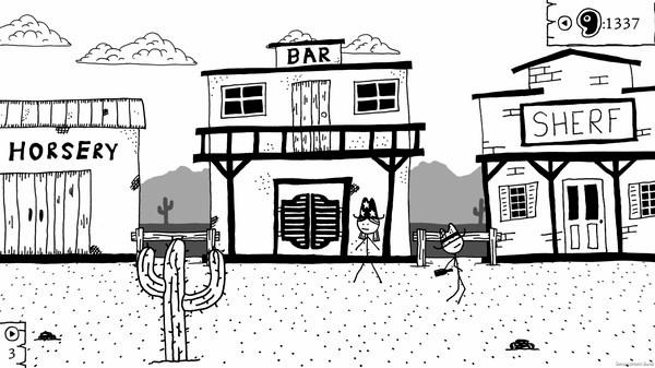 Игра West of Loathing, скриншот