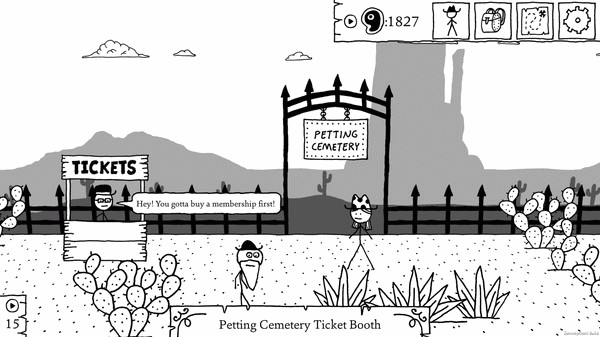 Игра West of Loathing, скриншот