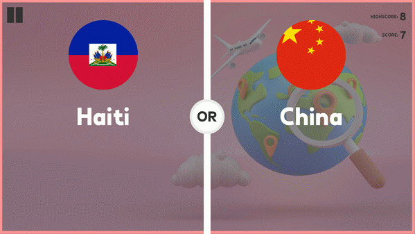 Игра Which Country Is Larger?, скриншот
