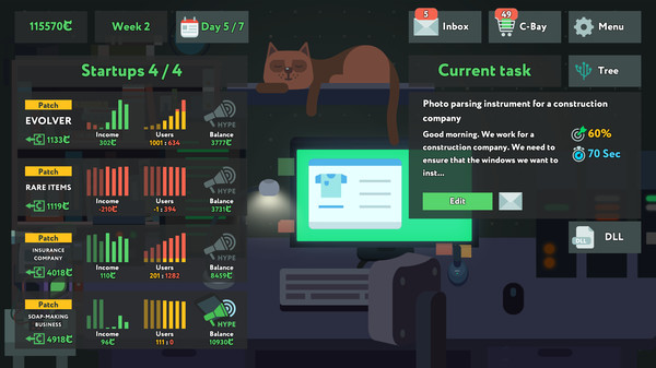 Игра while True: learn(), скриншот
