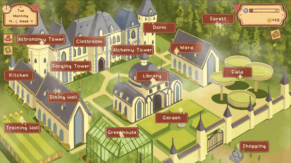 Игра Whimel Academy, скриншот