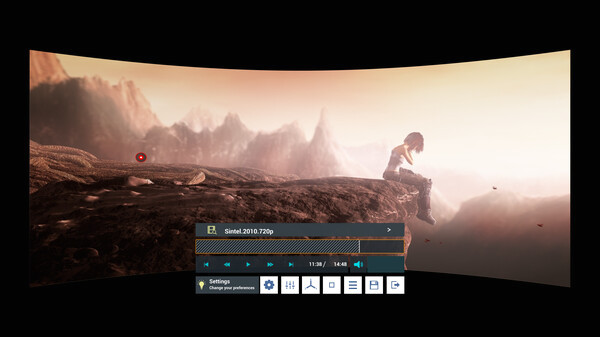 Игра Whirligig VR Media Player, скриншот