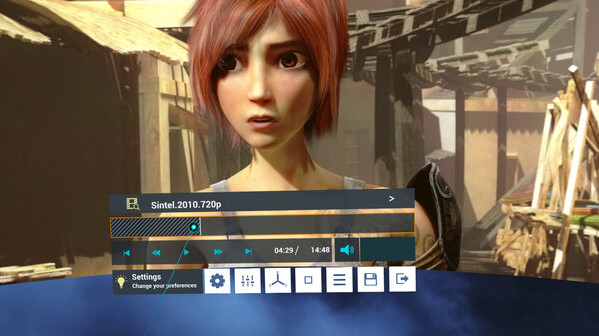 Игра Whirligig VR Media Player, скриншот