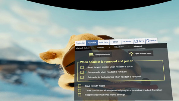 Игра Whirligig VR Media Player, скриншот