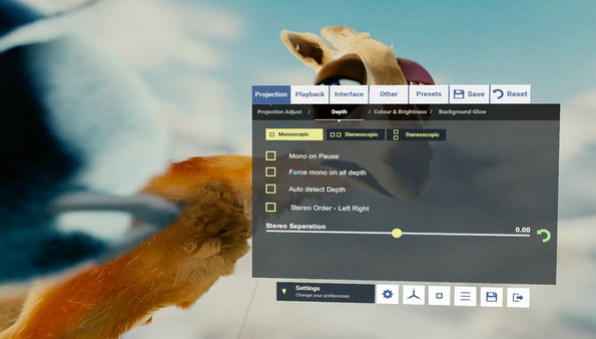 Игра Whirligig VR Media Player, скриншот