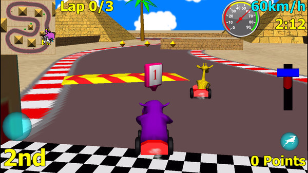 Игра Wild Animal Racing, скриншот