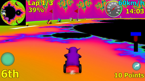 Игра Wild Animal Racing, скриншот