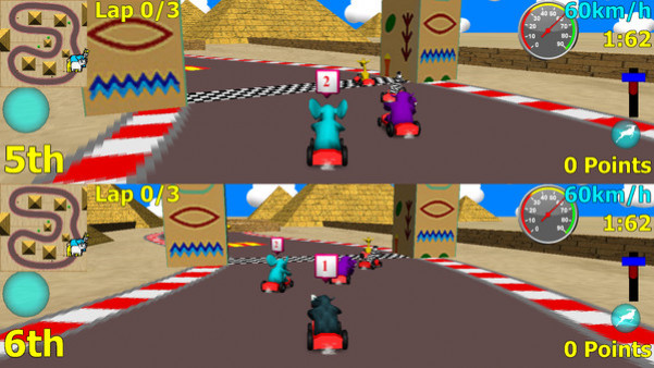 Игра Wild Animal Racing, скриншот