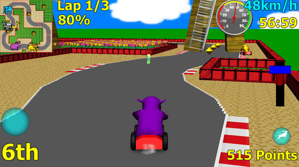 Игра Wild Animal Racing, скриншот
