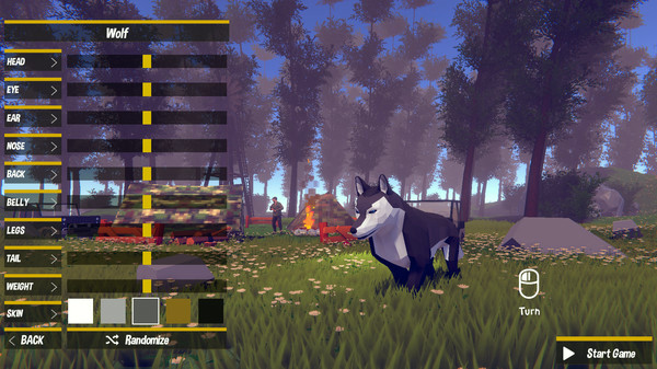 Игра Wild Wolf, скриншот