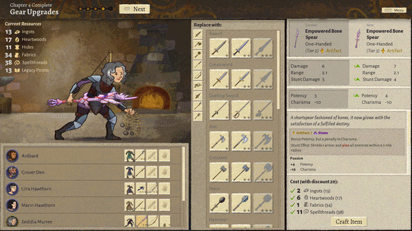 Игра Wildermyth, скриншот
