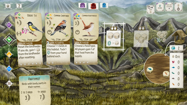 Игра WINGSPAN (КРЫЛЬЯ): Птицы Европы, скриншот