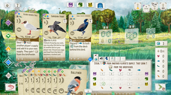 Игра WINGSPAN (КРЫЛЬЯ): Птицы Европы, скриншот