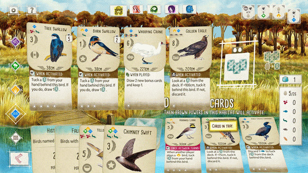 Игра WINGSPAN (КРЫЛЬЯ), скриншот