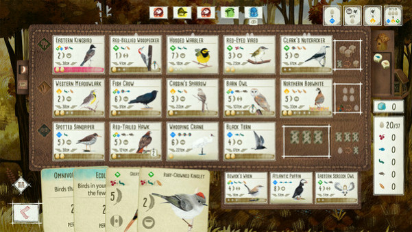 Игра WINGSPAN (КРЫЛЬЯ), скриншот