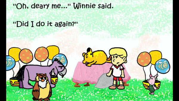 Игра Winnie-the-Pooh Hops for Honey, скриншот