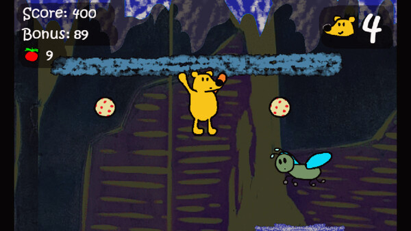 Игра Winnie-the-Pooh Hops for Honey, скриншот