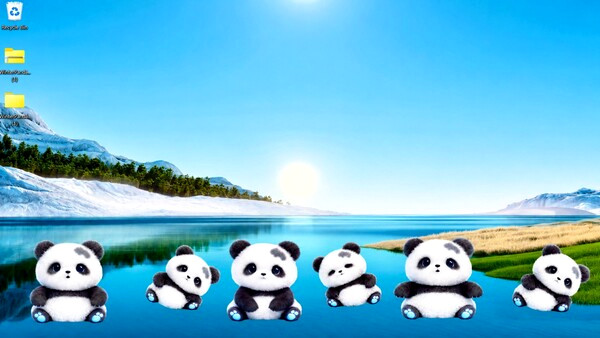 Игра Winter Panda, скриншот