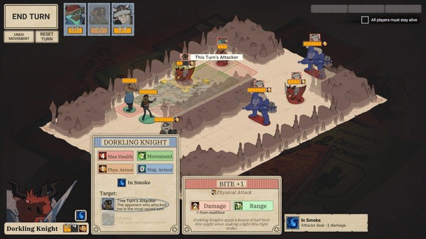 Игра Wintermoor Tactics Club, скриншот