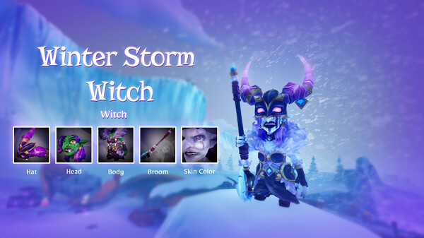 Игра Witch It - Winter Storm Witch Skin Pack, скриншот