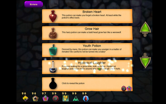 Игра Witches Wishes and Whispers, скриншот