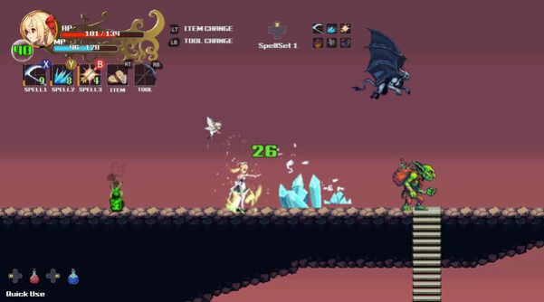 Игра Witchroid Vania: A Magical Girl’s Fantastical Adventures, скриншот