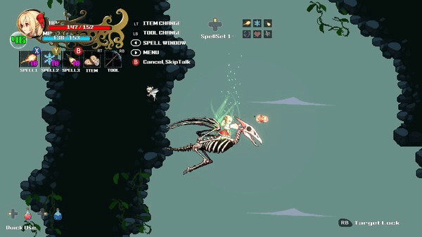 Игра Witchroid Vania: A Magical Girl’s Fantastical Adventures, скриншот