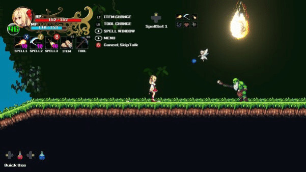 Игра Witchroid Vania: A Magical Girl’s Fantastical Adventures, скриншот