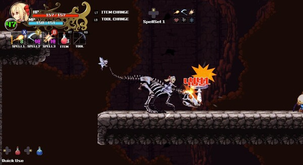 Игра Witchroid Vania: A Magical Girl’s Fantastical Adventures, скриншот