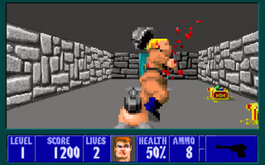Игра Wolfenstein 3D, скриншот