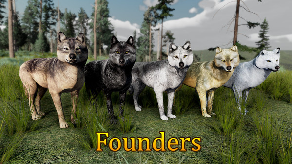 Игра WolfQuest: Anniversary - Yellowstone Wolf Coat Pack, скриншот