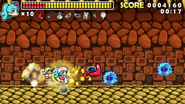 Игра Wonder Boy Returns Remix, скриншот