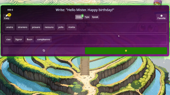 Игра WonderLang Italian, скриншот