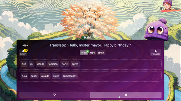 Игра WonderLang Spanish, скриншот
