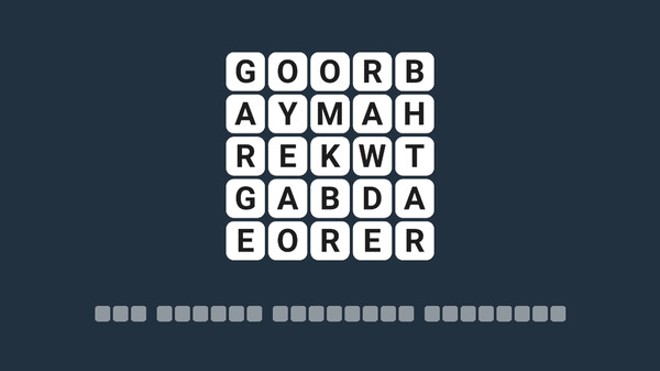 Игра Wordle 5, скриншот
