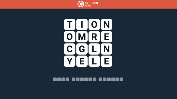 Игра Wordle, скриншот