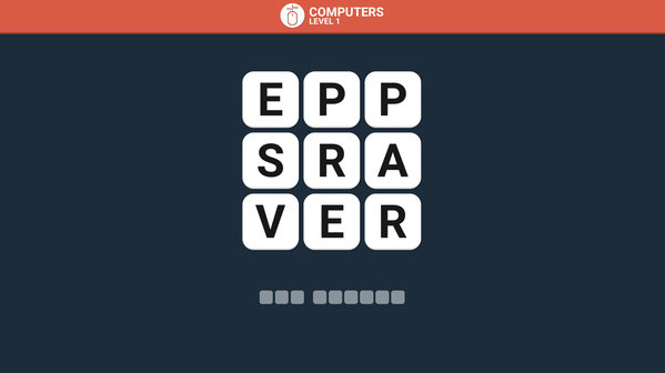 Игра Wordle, скриншот