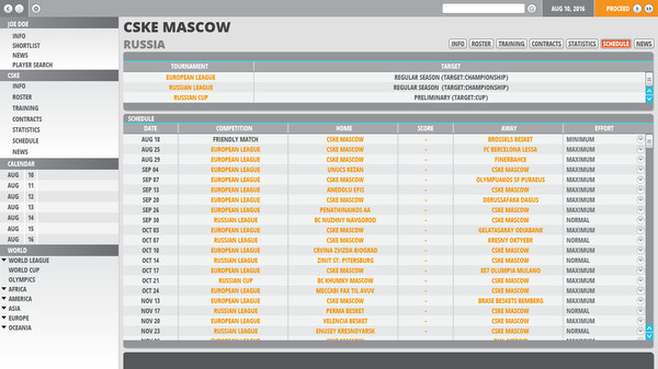 Игра World Basketball Manager 2, скриншот