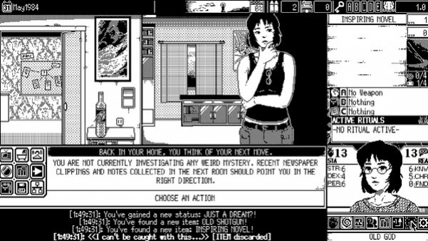 Игра WORLD OF HORROR, скриншот