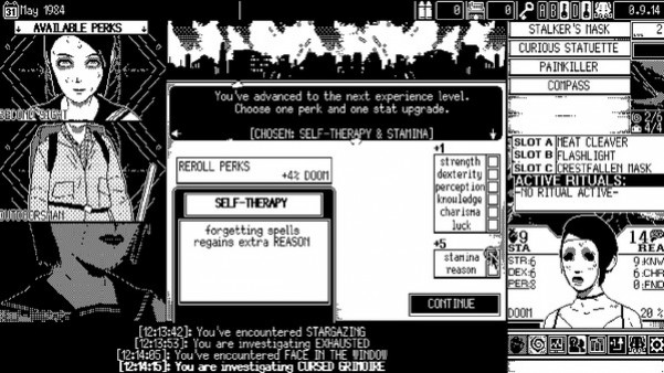 Игра WORLD OF HORROR, скриншот