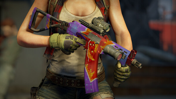Игра World War Z: Aftermath - Burning Skulls Weapons Skin Pack, скриншот