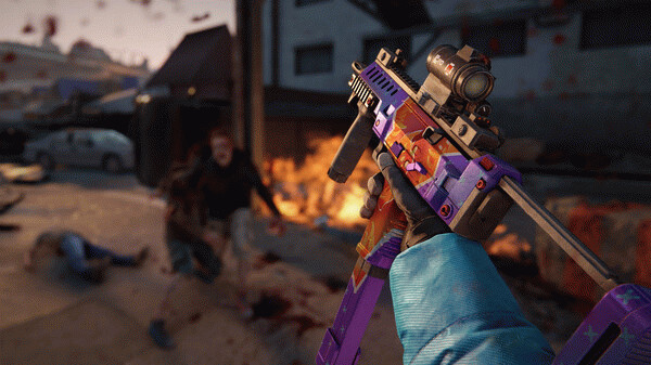 Игра World War Z: Aftermath - Burning Skulls Weapons Skin Pack, скриншот
