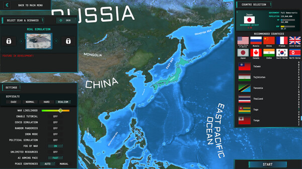 Игра World Warfare & Economics, скриншот