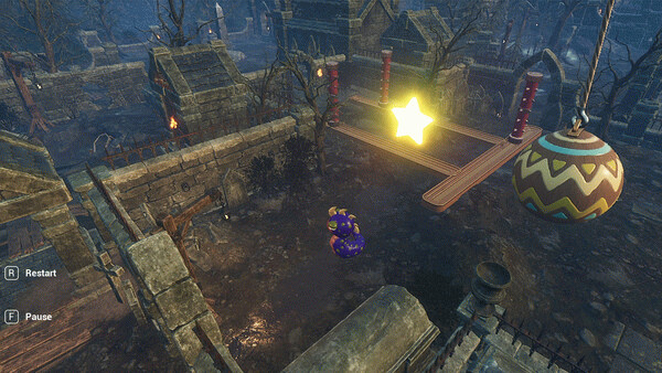 Игра Worm in horror place, скриншот