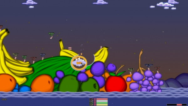 Игра Worms Armageddon, скриншот
