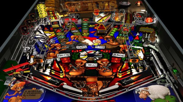 Игра Worms Pinball, скриншот