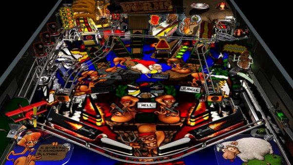 Игра Worms Pinball, скриншот