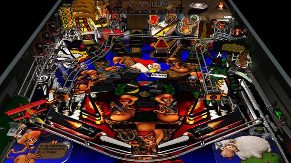 Игра Worms Pinball, скриншот