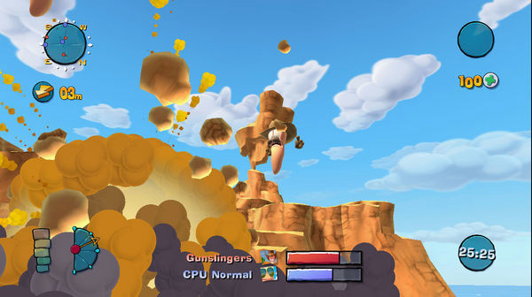Игра Worms Убойные разборки, скриншот