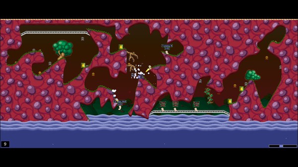 Игра Worms World Party Remastered, скриншот